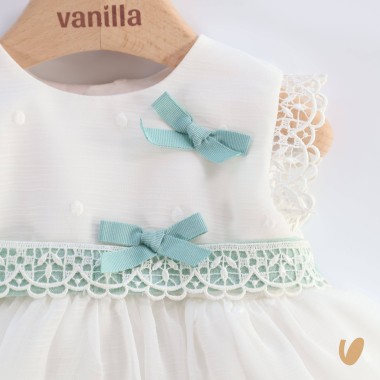 Abito elegante plumetis Battesimo