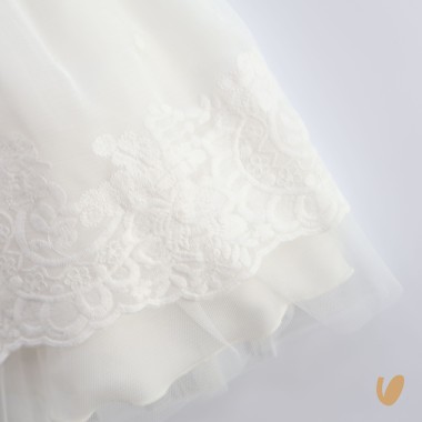 Abito elegante plumetis Battesimo