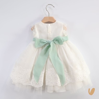 Abito elegante plumetis Battesimo