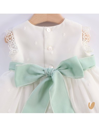 Abito elegante plumetis Battesimo