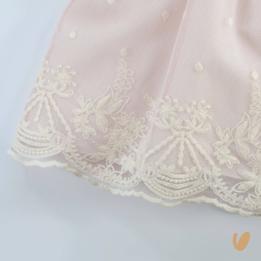 Abito elegante macramè Battesimo