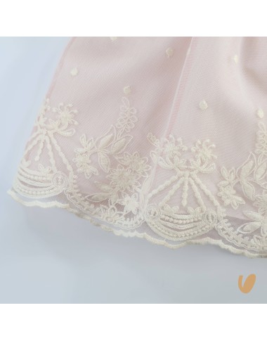 Abito elegante macramè Battesimo