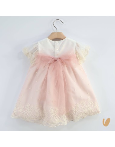 Abito elegante macramè Battesimo