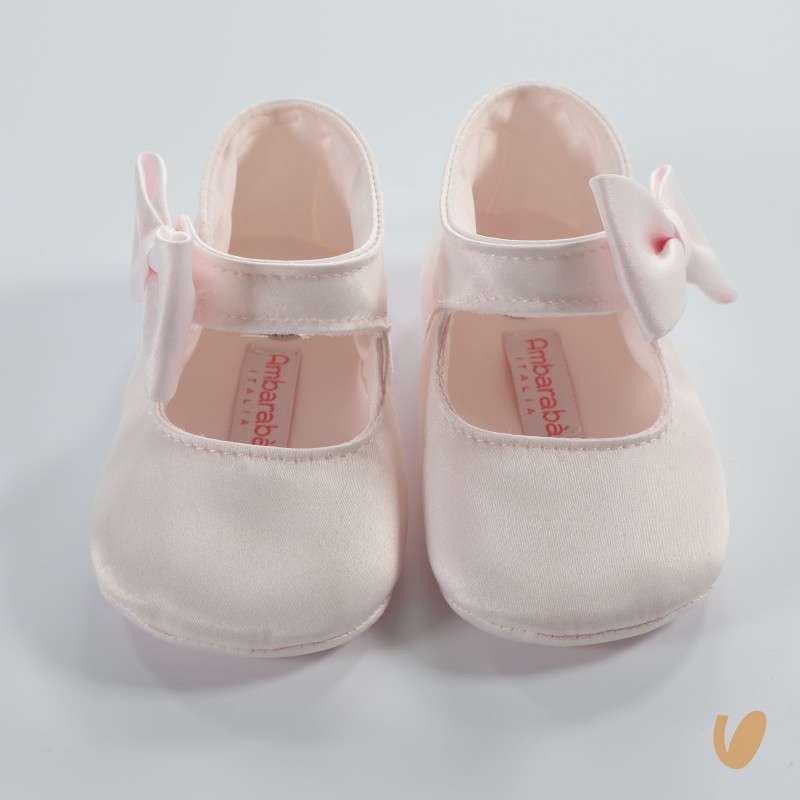 Ballerina in raso con fiocco Culla LEI 15/20