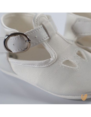 Scarpette occhielli raso Culla LUI 15/20