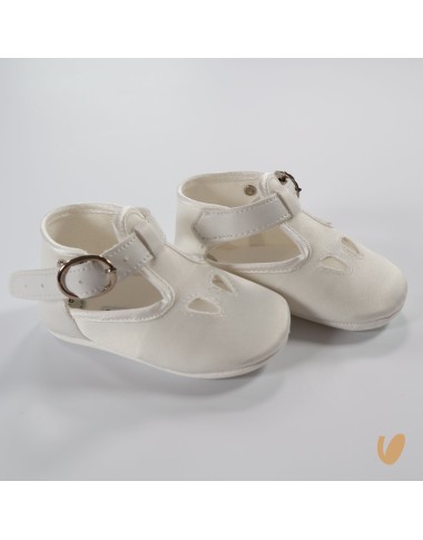 Scarpette occhielli raso Culla LUI 15/20