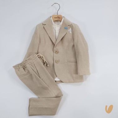 Completo in lino Paggetto