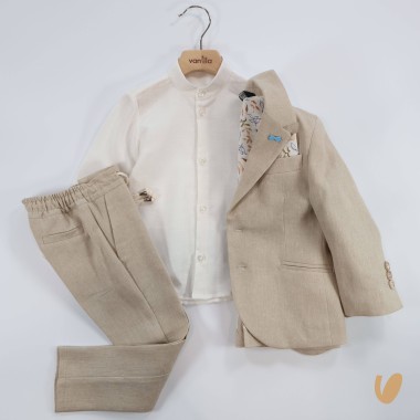 Completo in lino Paggetto