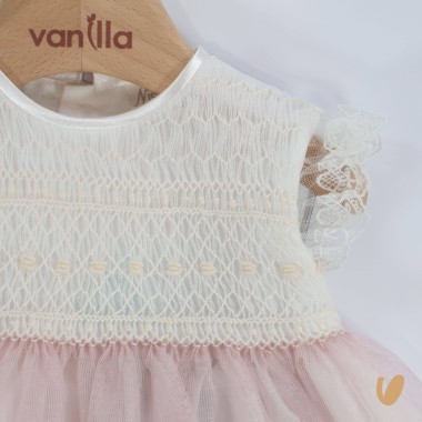 Abito e cuffietta elegante Battesimo