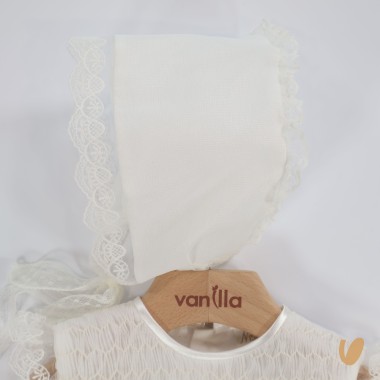 Abito e cuffietta elegante Battesimo