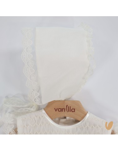 Abito e cuffietta elegante Battesimo