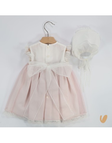 Abito e cuffietta elegante Battesimo