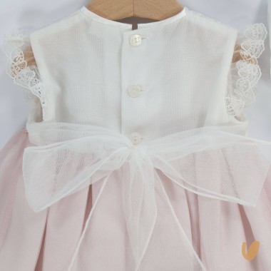 Abito e cuffietta elegante Battesimo