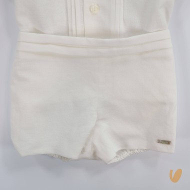 Completo elegante in lino Battesimo