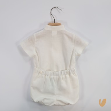 Completo elegante in lino Battesimo