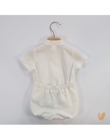 Completo elegante in lino Battesimo