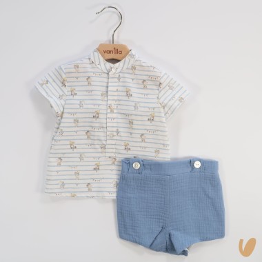 Camicia e short orsetti Completo e Pagliaccetto