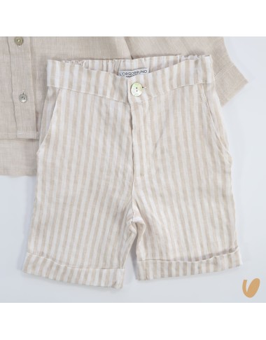 Shirt and bermuda in pure linen