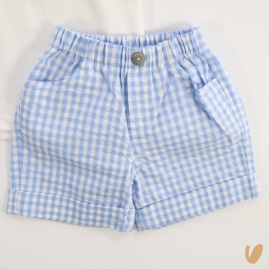 Polo e bermuda vichy Completo e Pagliaccetto