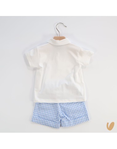 Polo and bermuda vichy