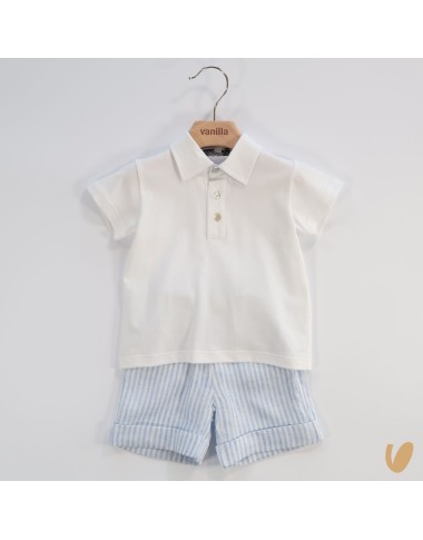 Polo and bermuda lino