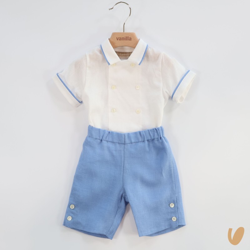 Completo doppiopetto lino Completo e Pagliaccetto