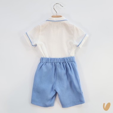 Completo doppiopetto lino Completo e Pagliaccetto