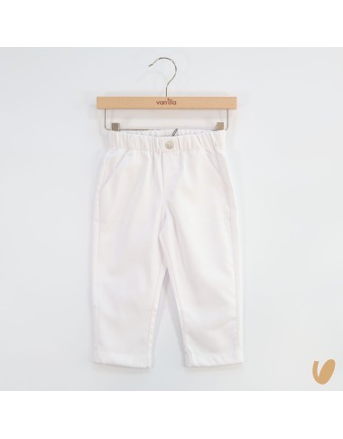 Cotton pique trousers