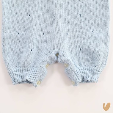 Pagliaccetto ricamato a mano filo di cotone Set Nascita e Uscita Clinica