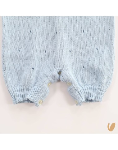 Pagliaccetto ricamato a mano filo di cotone Set Nascita e Uscita Clinica