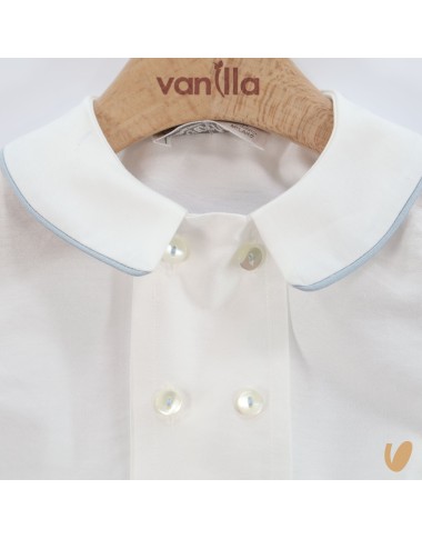 Completo elegante in shantung Battesimo