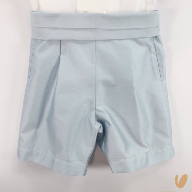 Completo elegante in shantung Battesimo