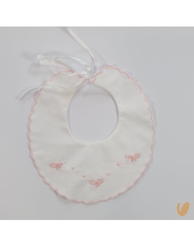 Hand embroidered bavetta