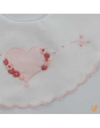 Bavetta ricamata a mano Mussole e Bavette