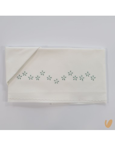 Hand embroidered sheet