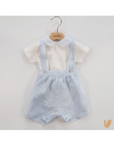 Body and Salopette in pure linen