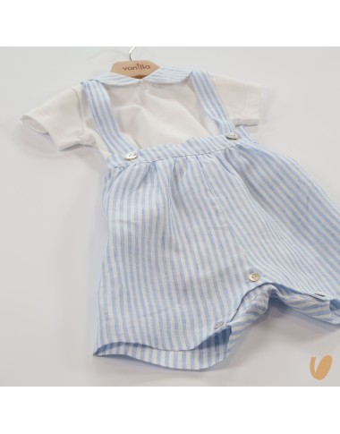 Body and Salopette in pure linen