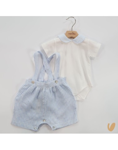 Body and Salopette in pure linen