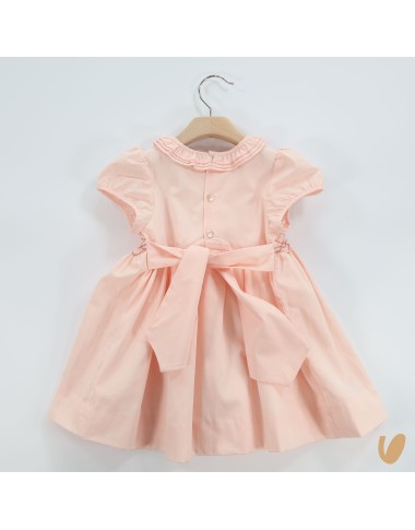 Dress in popeline stitch smock