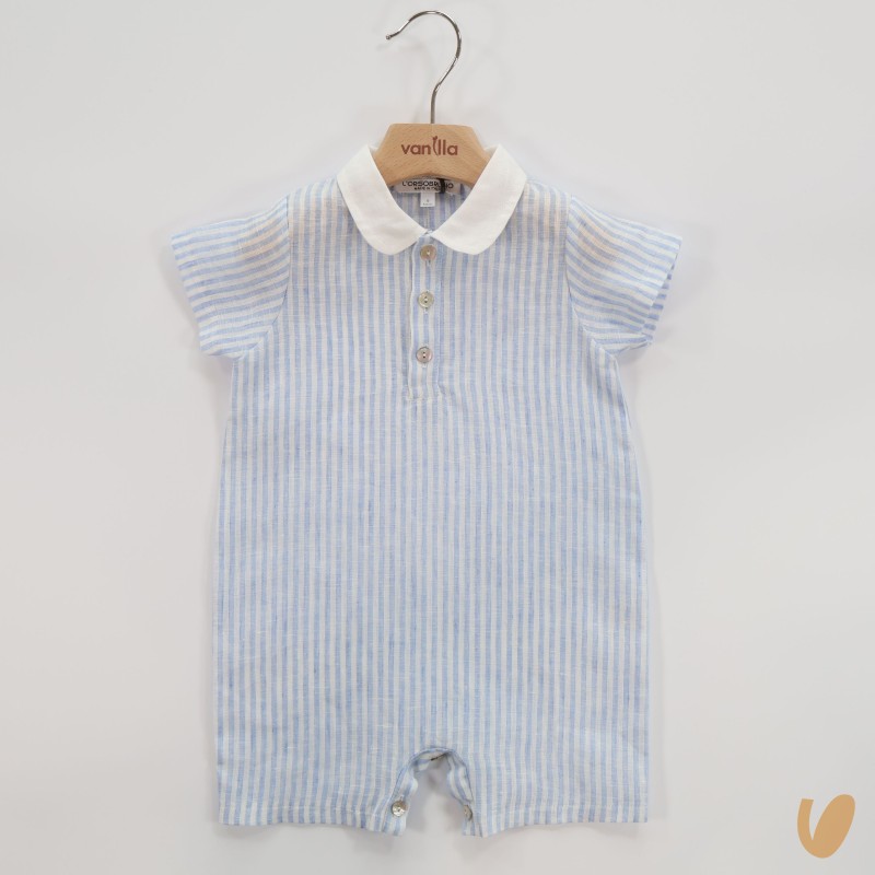 Pagliaccetto in puro lino Completo e Pagliaccetto