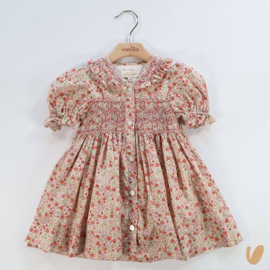 Abito chemisier ricamo punto smock Abito e Tuta