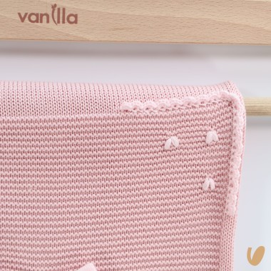 Coperta cuoricini filo di cotone Coperta e Lenzuola