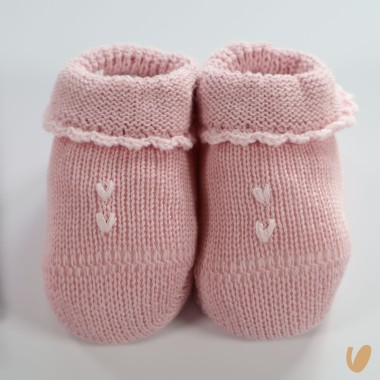 Scarpette e cappello cuoricini Cappello e Guanti