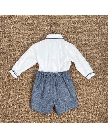 Set camicia bermuda e papillon Neonato