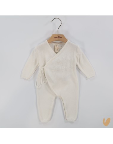 Tutina incrociata filo di cotone Set Nascita e Uscita Clinica