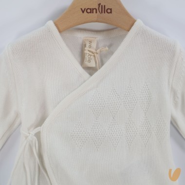 Tutina incrociata filo di cotone Set Nascita e Uscita Clinica