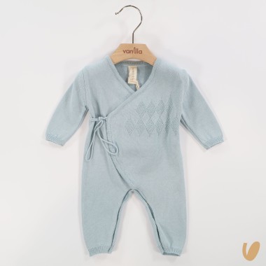 Tutina incrociata filo di cotone Set Nascita e Uscita Clinica