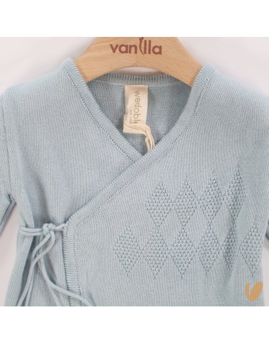 Tutina incrociata filo di cotone Set Nascita e Uscita Clinica