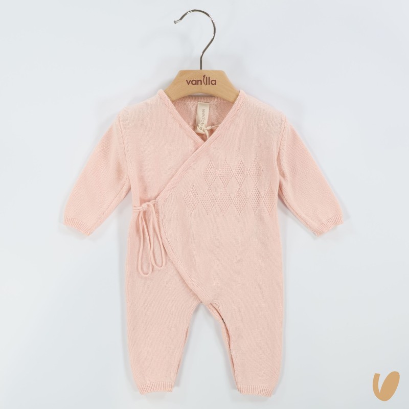 Tutina incrociata filo di cotone Set Nascita e Uscita Clinica