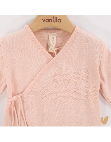 Tutina incrociata filo di cotone Set Nascita e Uscita Clinica